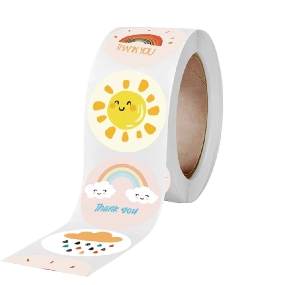 Graphic Thank You Stickers